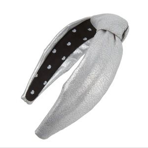 Lele Sadoughi Faux-Leather Knotted Headband